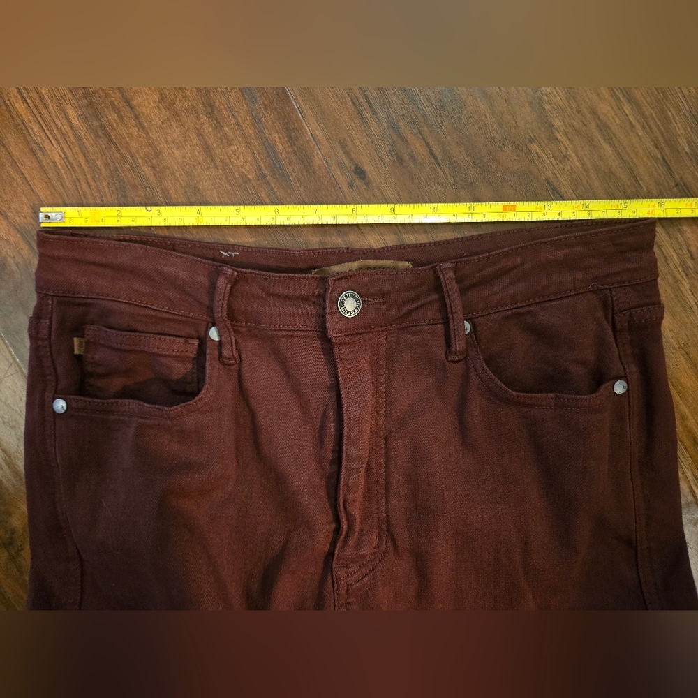 Judy Blue Dark Red Garment Dyed Wide Leg Pant 11/30 - Picture 5 of 9
